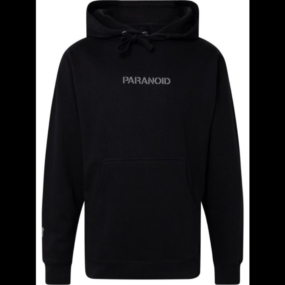Anti Social Social Club X Undefeated Paranoid Black Hoodie (3M Reflective) ASSC